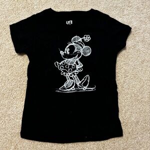 Minnie Mouse Black Graphic T-Shirt
